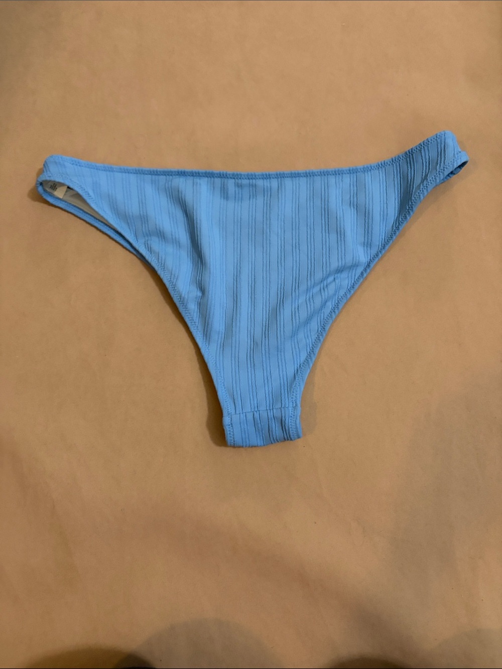 Shade & Shore Light Blue Ribbed Bikini Bottom - Picture 3 of 3